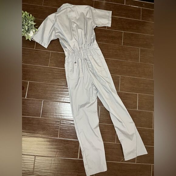 American Classic By Para-Suit Vintage Made In USA Grey Sz 38 Jumpsuit Overalls - Picture 6 of 10